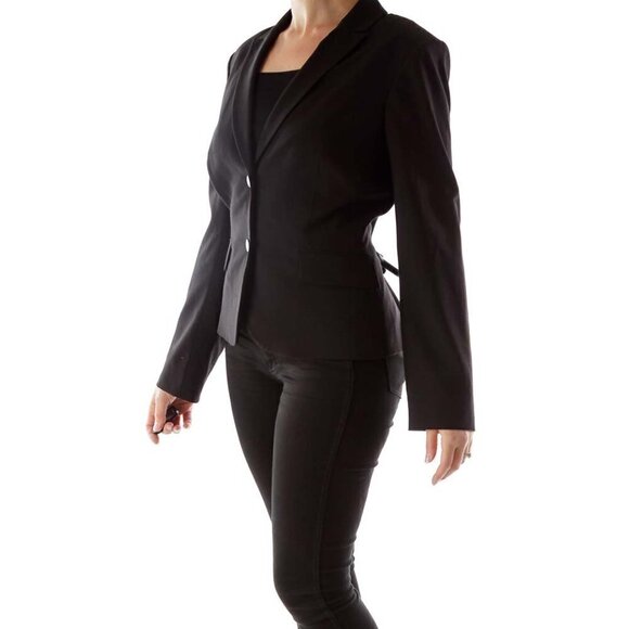Calvin Klein Black Buttoned Blazer - Picture 3 of 3